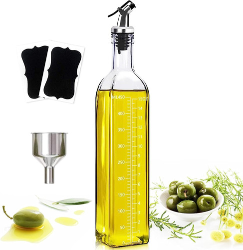 Oliera bottiglie vetro 500ml - bottiglie, vetro,