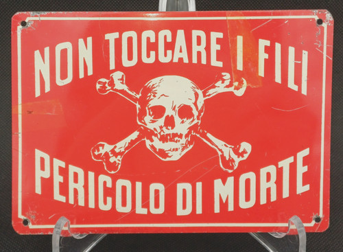 Non toccare fili pericolo - i,
