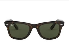 Ray-Ban Wayfarer RB2140 902/58 50-22 CAREY Classic Brown - Dark Green