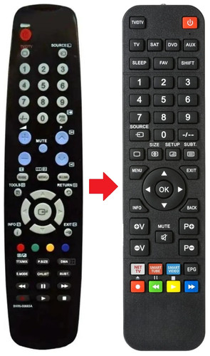 Telecomando adatto per - , samsung