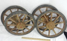 4 VECCHI Ruote Carrozza Raggi