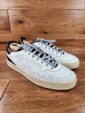 P448 Sneakers Uomo Bianco Pelle Invecchiata Taglia EU 45, US 11.5-12