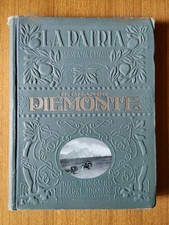 1930 GEOGRAFIA D' ITALIA LA PATRIA PIEMONTE D' EPOCA  ART DECO CARTINA TAVOLE