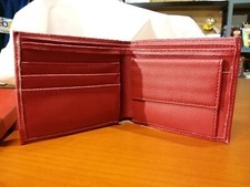 Portafoglio rosso granata the Beez con porta monete Largo 22,5cm Alto 10cm box