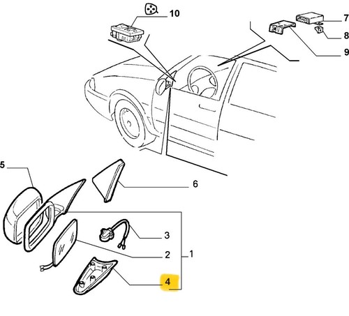 Fiat croma coperchio - fiat, inferiore