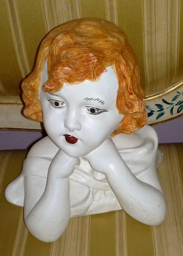 Mezzo busto bambina scultura - ,