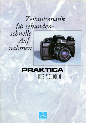 Pentacon brochure fotocamera - brochure,