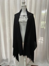 SCIARPA STOLA NERA ZARA 104 cm