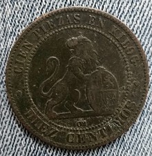 Spagna centesimi 1870 - spagna, 10