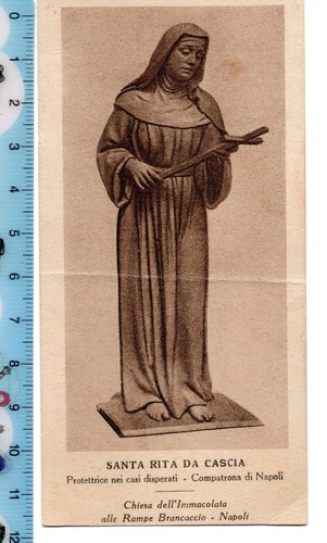 Santino holy card santa - card,