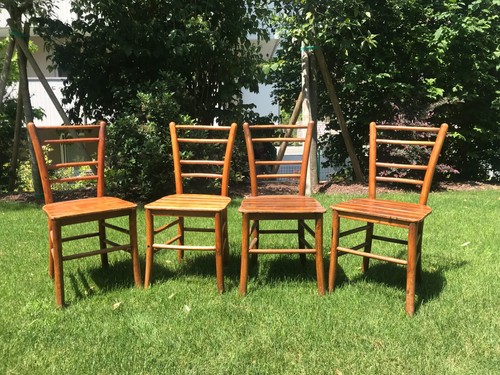 Sedie legno arte povera - 4, in