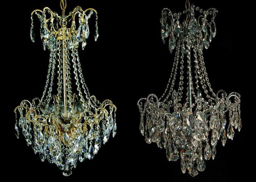 Lampadario cristallo con 4 - lampadario, in