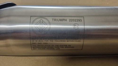Scarico triumph sinistro - scarico,