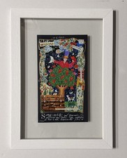 Quadro Serigrafia Francesco Musante 20x35cm sono salito sul grande albero