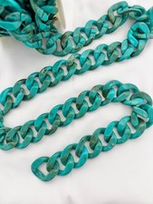 50 CM CATENA POLIESTERE RESINA MANICO MANICI BORSA BORSE V. TIFFANY MARMORIZZATA