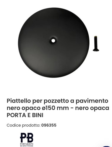 Piattello per pozzetto - , a