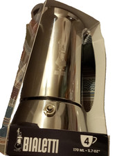 MOKA BIALETTI INOX LUSSO 4