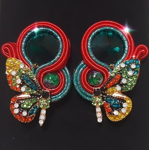 Orecchini swarovski soutache - orecchini,