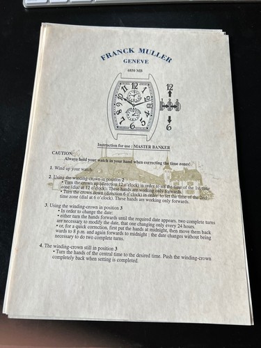 Franck muller manuale - manuale, di