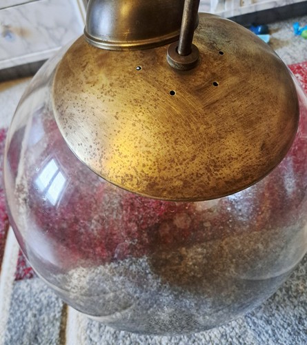 Vintage lampadario palla vetro - palla,