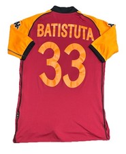 MAGLIA CALCIO AS ROMA BATISTUTA CHAMPIONS LEAGUE 2002/03 KAPPA JERSEY TRIKOT