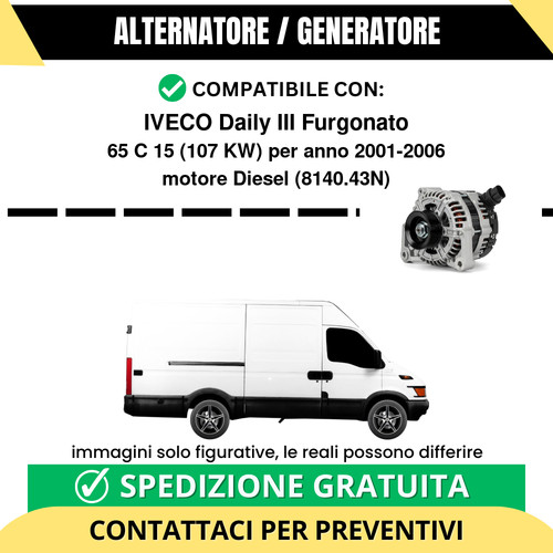 Alternatore iveco daily iii - alternatore,