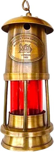 Lampada nautica antica ottone