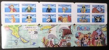 20 carnet de timbre ONE PIECE MANGA lettre verte neuf