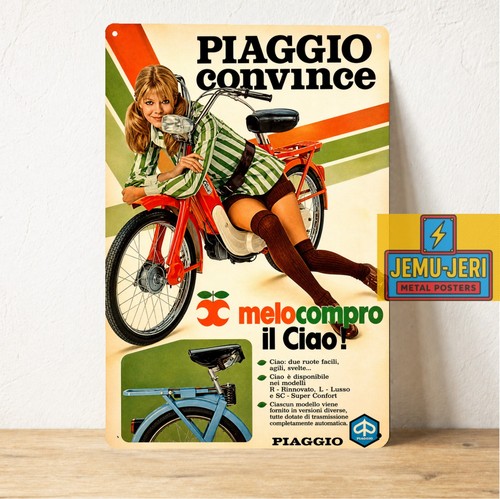 Insegna metallo ciclomotore - metallo,