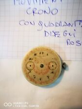 Vecchio movimento crono con quadrante anni 40/50