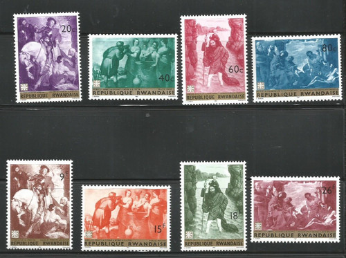 Ruanda 1967 natale quadri di - -natale-,