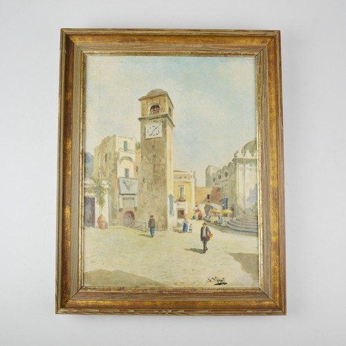 Dipinto olio isola capri - -,