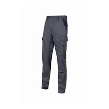 Pantalone da lavoro in cotone elasticizzato U-Power Guapo Grey Iron ampie tasche