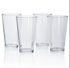 Set 4 bicchieri trasparenti