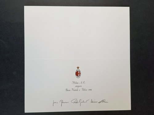 Cartolina auguri milan c - auguri, a.c