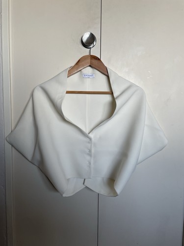 Giacca top cropped crepe - giacca/top, in