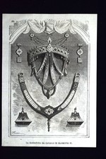 La bardatura da cavallo di Maometto IV Incisione del 1868