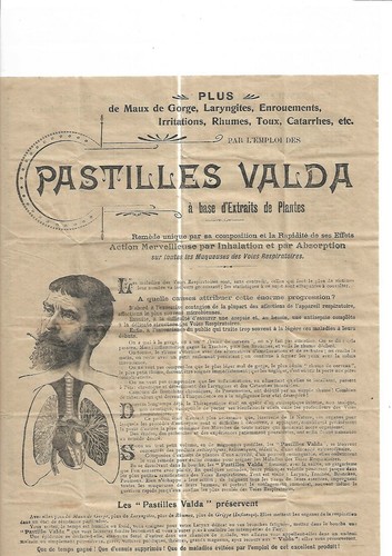 Circa 1900 publicité tract - circa, 1900.