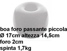 BOA GALLEGGIANTE FORO PASSANTE PICCOLA Ø17CM BIANCA ORMEGGIO SEGNALAZIONE