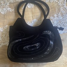 Borsa In Velluto E Paillettes Di Marina Galanti  Nuovo 