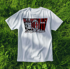 MAGLIA TEE T-SHIRT PERSONALIZZATA Milan STORICA Calcio Regular Fit