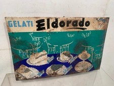 Insegna Tabella pubblicitaria   GELATI  ELDORADO