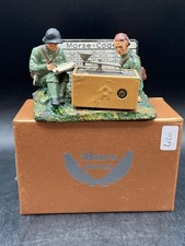 FIGURINI IN PASTA  scena trasmissione in codice Morse. NO ORIGINAL BOX.