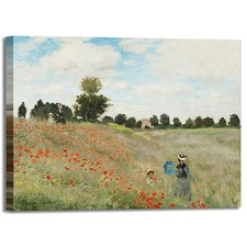Monet campo papaveri design - di,