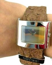 ELEGANTE OROLOGIO ROBERTO CAVALLI QUARZO DONNA LADY PELLE WATCH NUOVO