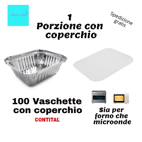 100 contenitori vaschette in - 100,