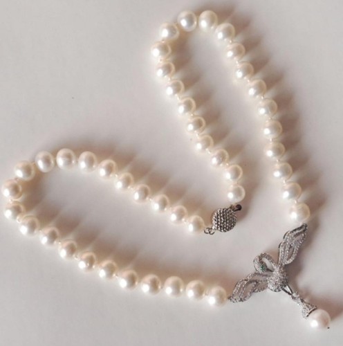 Collana con ciondolo perle - con,