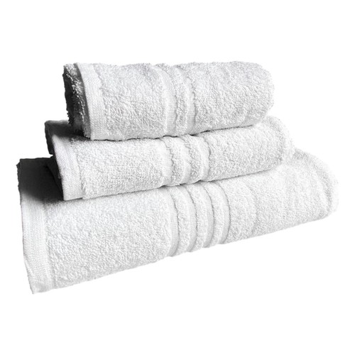 Set asciugamani bianco spugna