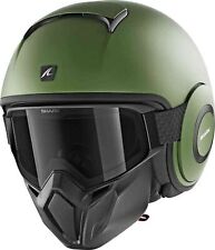 Casco jet visiera corta shark street-drak Verde