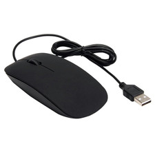 MOUSE OTTICO NERO SOTTILE CON
